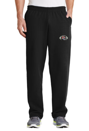 DC Football Player Coach Men Core Fleece Sweatpant with Pockets-Black