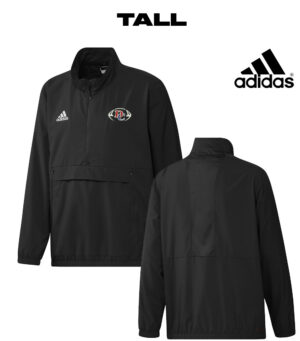 DC Football Player Coach Adidas Stadium 1/4 zip woven pullover – Black  Large TALL