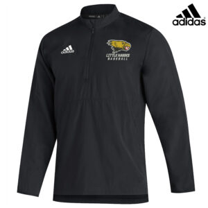 Little Hawks Adidas Team Sideline 21 long sleeve 1/4 zip pullover – Black