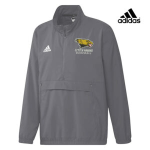 Little Hawks Adidas Stadium 1/4 zip woven pullover – Team Grey Four