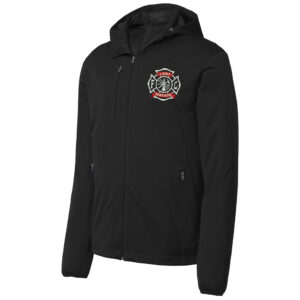 Lost Nation Fire EMS Port Authority Active Hooded Soft Shell Jacket Men-Black