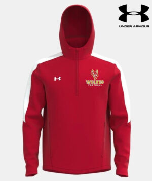 Marion Football PG Under Armour Storm Armour Fleece 1/4 zip Hood-Red/White