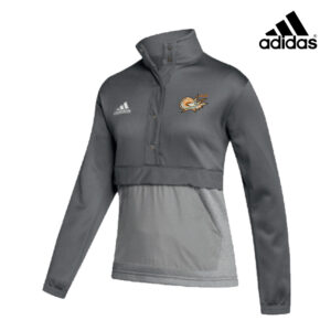 MSP Stars Adidas Women’s Team Issue color block 1/4 snap pullover – Grey  Four/Grey