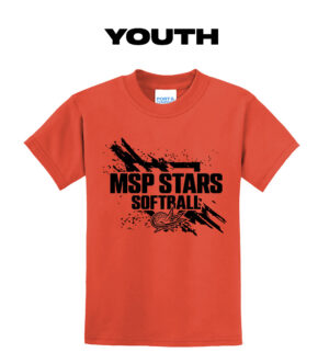 MSP Stars Youth Basic Tee-Orange