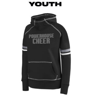 PH Cheer Augusta Sportswear Girls/Youth Spry Hoody-Black/White/Graphite