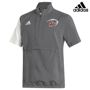 SH Football PG Adidas STADIUM woven short sleeve 1/4 zip- Grey Four/white