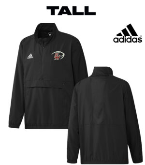 SH Football PG Adidas Stadium 1/4 zip woven pullover – Black  Large TALL