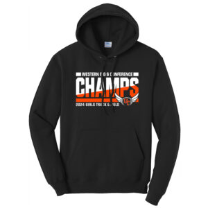 UT Girls Track Field Champs Unisex Classic Core weight Cozy Pullover Hooded Sweatshirt-Black
