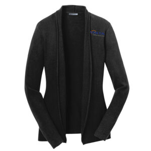 Vista Defense Technologies Port Authority Ladies Open Front Cardigan Sweater-Black