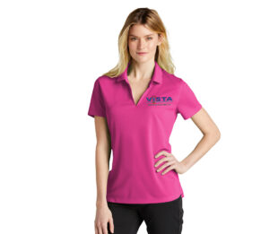 VIS Nike Ladies Dri Fit Micro Pique 2.0 Polo-Vivid Pink