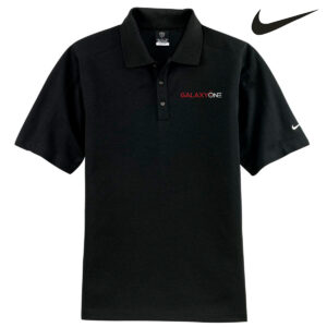 Galaxy One Nike Dry Fit Black Pique II Polo-SALES