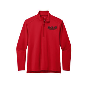 Adcraft Employee Port Authority C-FREE Men Double Knit 1/4-Zip-Rich Red