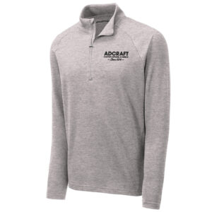 Adcraft Employee Sport-Tek Men Lightweight French Terry 1/4-Zip Pullover-Heather Grey