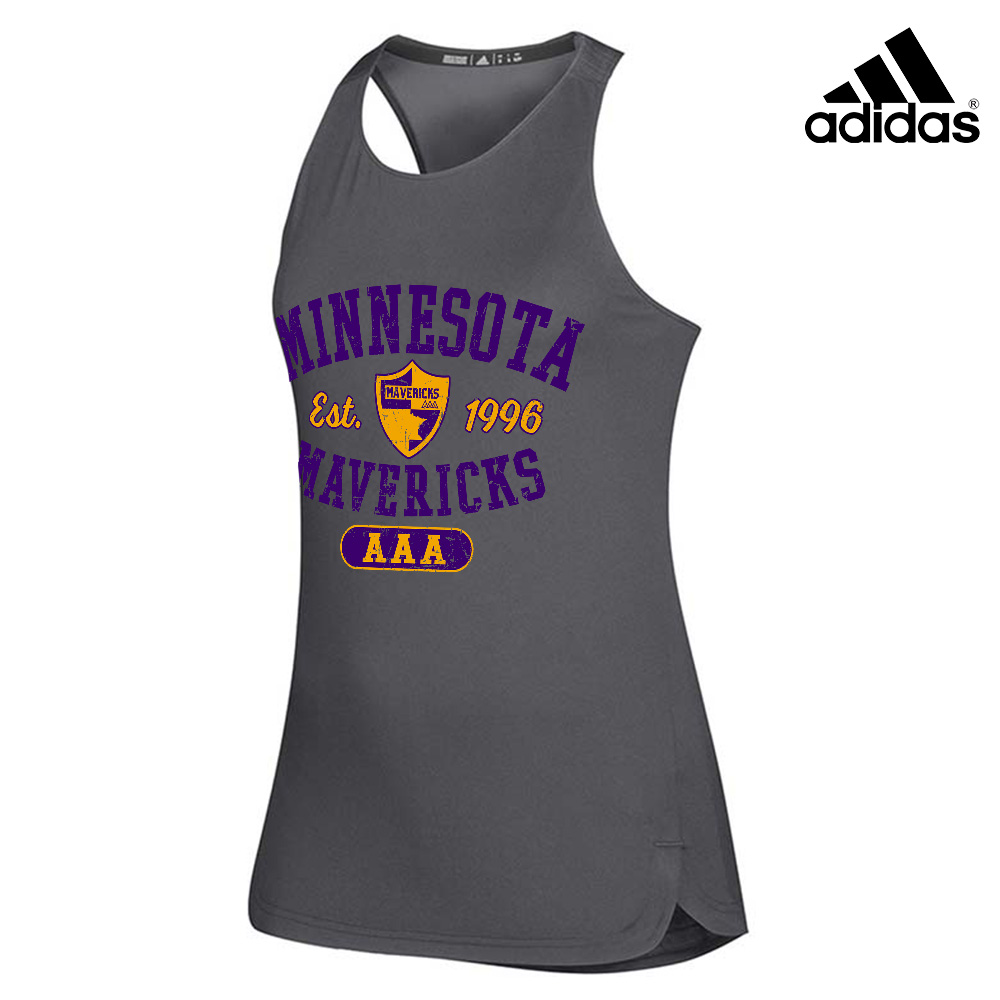 Mavericks Hockey Adidas Women Game Mode Training Tank-Grey -