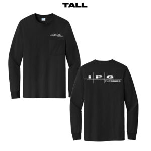 IPG Photonics TALL Essential Long Sleeve Pocket Tee-Black