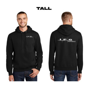 IPG Photonics TALL Fleece Pullover Hooded Sweatshirt-Black