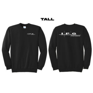 IPG Photonics TALL Fleece Crewneck Sweatshirt-Black