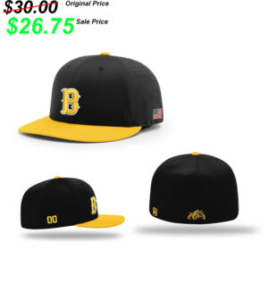 Bettendorf Baseball Club Richardson Pro Lite FlexFit Cap combo color-Black/Gold