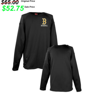 Bettendorf Baseball Club Rawlings  Performance Dugout Fleece Crewneck -Black