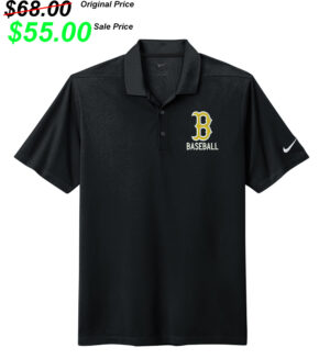 Bettendorf Baseball Club Nike Dri-FIT Micro Pique 2.0 Polo Men-Black