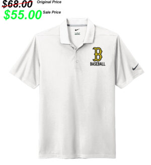 Bettendorf Baseball Club Nike Dri-FIT Micro Pique 2.0 Polo Men-White