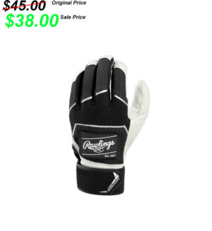 Bettendorf Baseball Club Rawlings  YOUTH WorkHorse Pro Baseball  Batting Gloves-Black