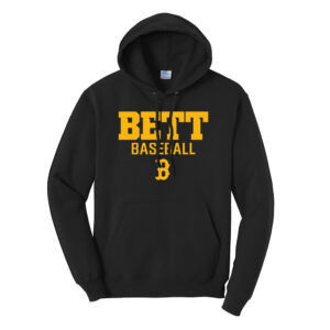 Bettendorf Baseball Club Unisex Fleece Hooded Sweatshirt-Black