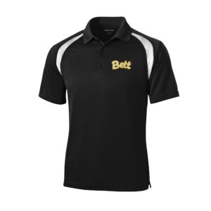 Bettendorf FBLA Men Sport-Tek Dry Zone Colorblock Raglan Polo-Black/White