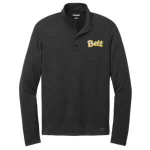 Bettendorf FBLA OGIO Men Command 1/4-Snap long sleeve-Blacktop