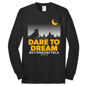 Bettendorf FBLA Unisex Long Sleeve Tee-Black