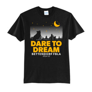 Bettendorf FBLA Unisex Basic Short Sleeve Tee-Black