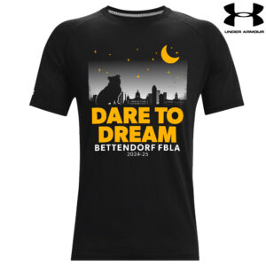 Bettendorf FBLA Under Armour Athletics soft cotton blend T-shirt-Black