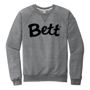 Bettendorf FBLA Unisex Jerzees Snow Heather French Terry Raglan Crew-Charcoal Grey