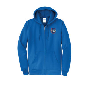 Camanche Unisex Classic Full-Zip Hooded Sweatshirt-Royal