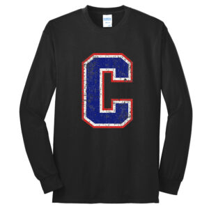 Camanche Unisex Cotton Long Sleeve Tee-Black