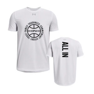 CPU Boys BB PG Under Armour short sleeve Men’s Team Tech Tee-White