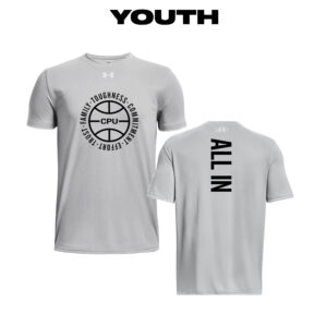 CPU Boys BB PG Under Armour short sleeve YOUTH Team Tech Tee-Mod Grey