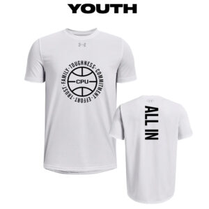 CPU Boys BB PG Under Armour short sleeve YOUTH Team Tech Tee-White