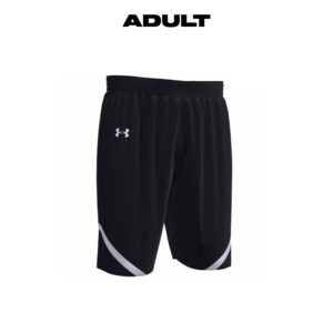 CPU Boys BB PG Under Armour Adult CLUTCH 2 reversible basketball SHORT-Black/White