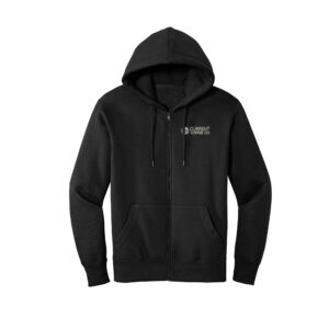 Current Coffee District Men Perfect Weight Fleece Full-Zip Hoodie-Black