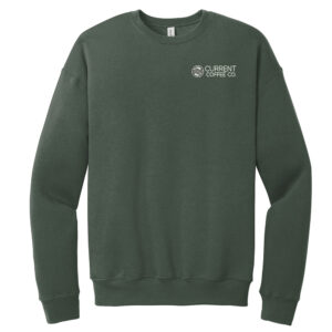 Current Coffee Bella and Canvas Unisex Sponge Fleece Drop Shoulder Sweatshirt-Military Green