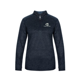 CFB Badger Tonal Blend Ladies’ 1//4 Zip-Navy Tonal Blend