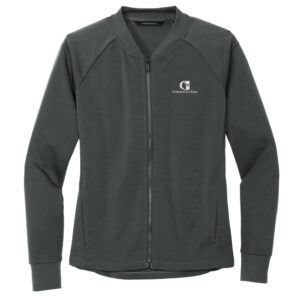 CFB MERCER and METTLE Women’s Double-Knit Bomber-Anchor Grey