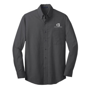 CFB Men Port Authority Crosshatch Easy Care Shirt-Soft Black