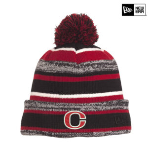 Clinton New Era Sideline Beanie stocking cap-Black/Scarlet