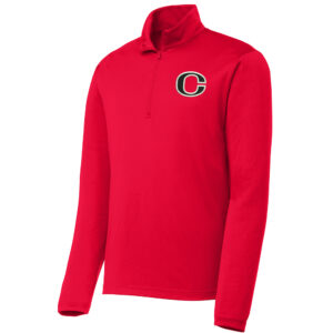 Clinton Sport-Tek Men PosiCharge Competitor 1/4 Zip Pullover-Red