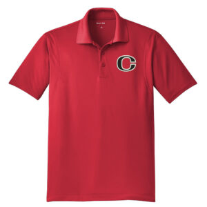 Clinton Men Sport-Tek Micropique Sport-Wick Polo-Red