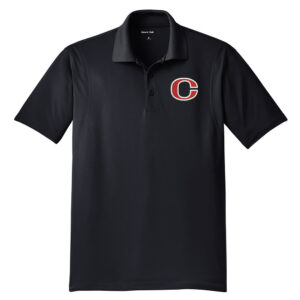 Clinton Men Sport-Tek Micropique Sport-Wick Polo-Black