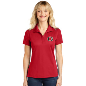 Clinton Sport-Tek LADIES Micropique Sport-Wick Polo-Red