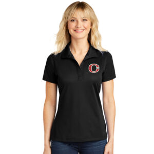 Clinton Sport-Tek LADIES Micropique Sport-Wick Polo-Black